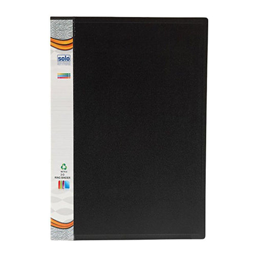 Solo Ring Binder-2-D Ring Black F/C Size RB 412 