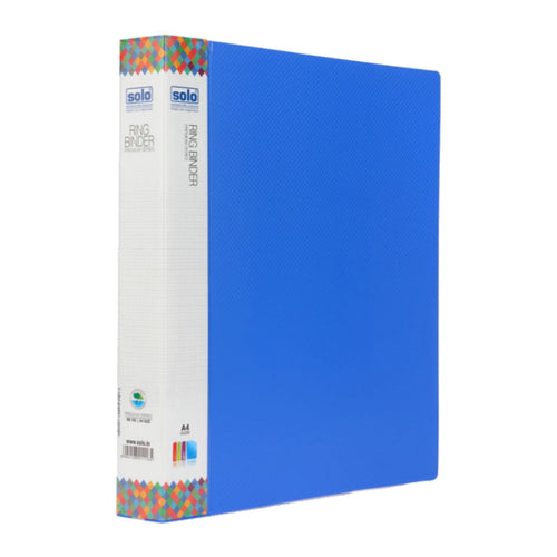 Solo Premium Series Ring Binder-2-D-Ring Blue A4 RB 702 