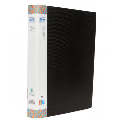 Solo Premium Series Ring Binder-2-D-Ring Black A4 RB 702 