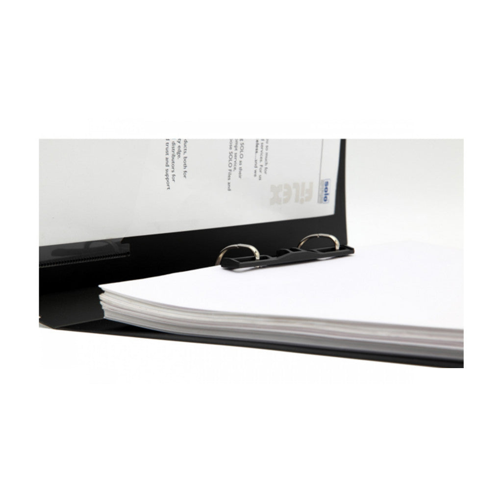 Solo Premium Series Ring Binder-2-D-Ring Black A4 RB 702