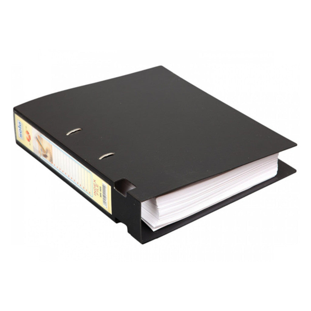 Solo Ring Binder-2-D-Ring With Rado Lock Black 40mm Ring A4 MK 405 