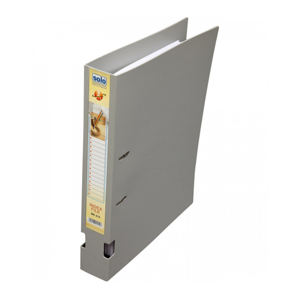 Solo Ring Binder-2-D-Ring With Rado Lock Grey 40mm Ring A4 MK 405 