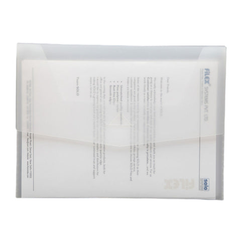 Solo Document Bag With Slot Closer Super Line White A4 DC 556 