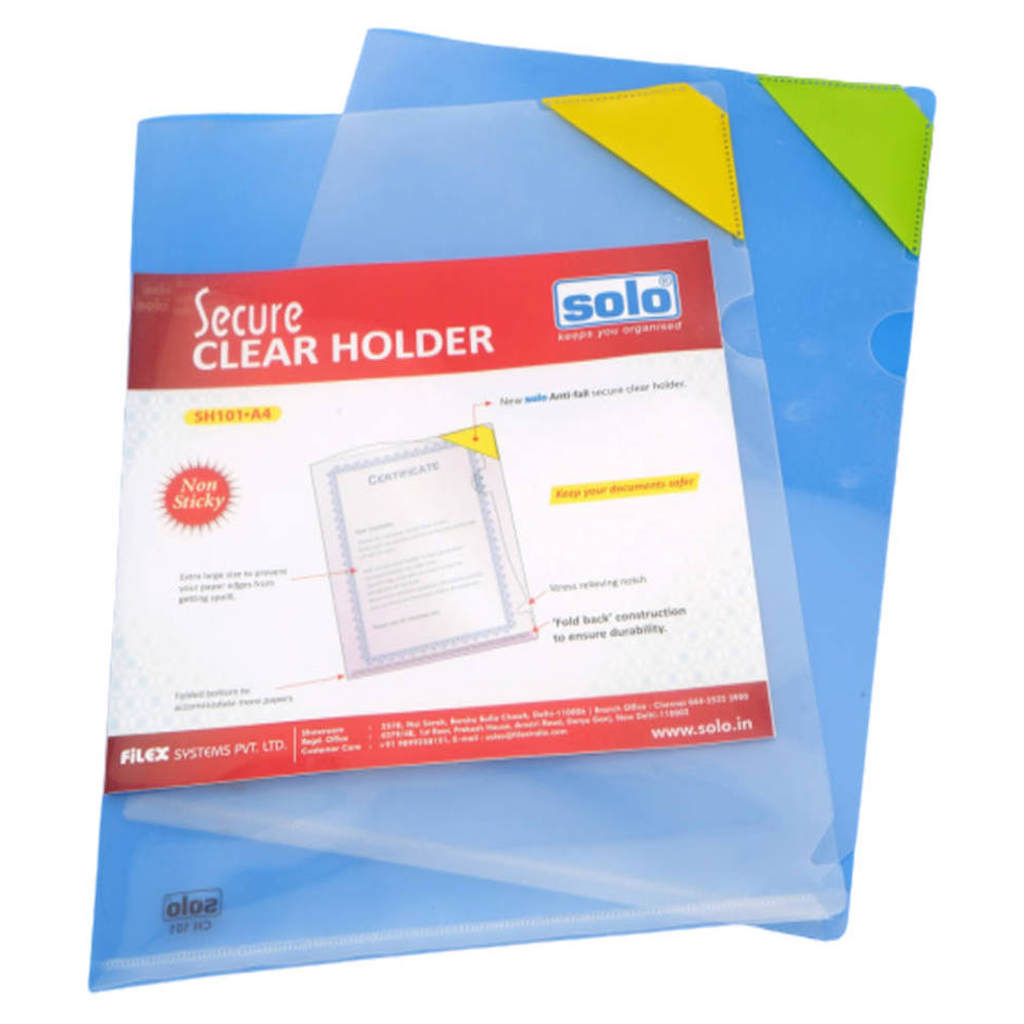 Solo Secure Clear Holder A4 SH 101 