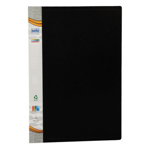 Solo Display File With 20 Pockets Black A4 DF 201 