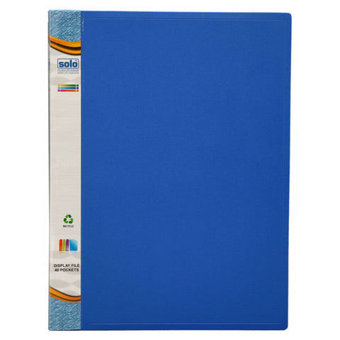 Solo Display File With 30 Pockets Blue A4 DF 230 