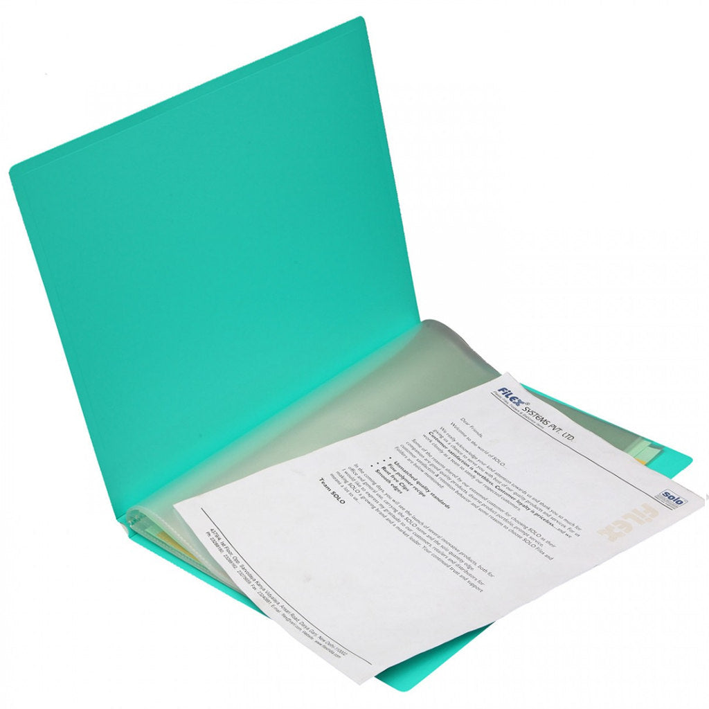 Solo Display File With 30 Pockets Tango Green A4 DF 230