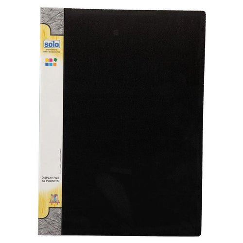 Solo Display File With 60 Pockets Black A4 DF 203 