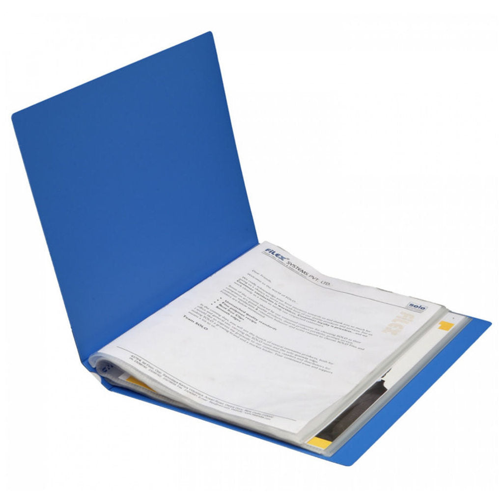 Solo Display File With 60 Pockets Blue A4 DF 203