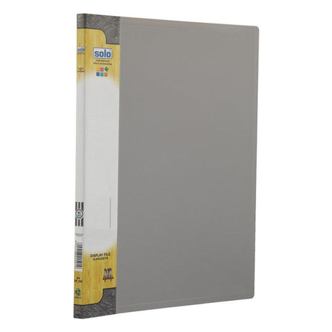 Solo Display File With 10 Pockets Grey F/C Size DF 210 