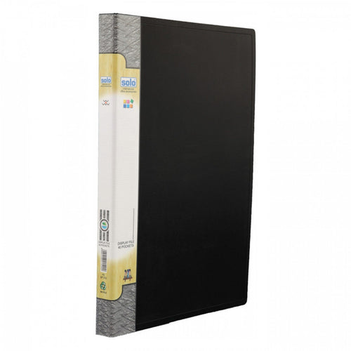 Solo Display File With 40 Pockets Black F/C Size DF 212 