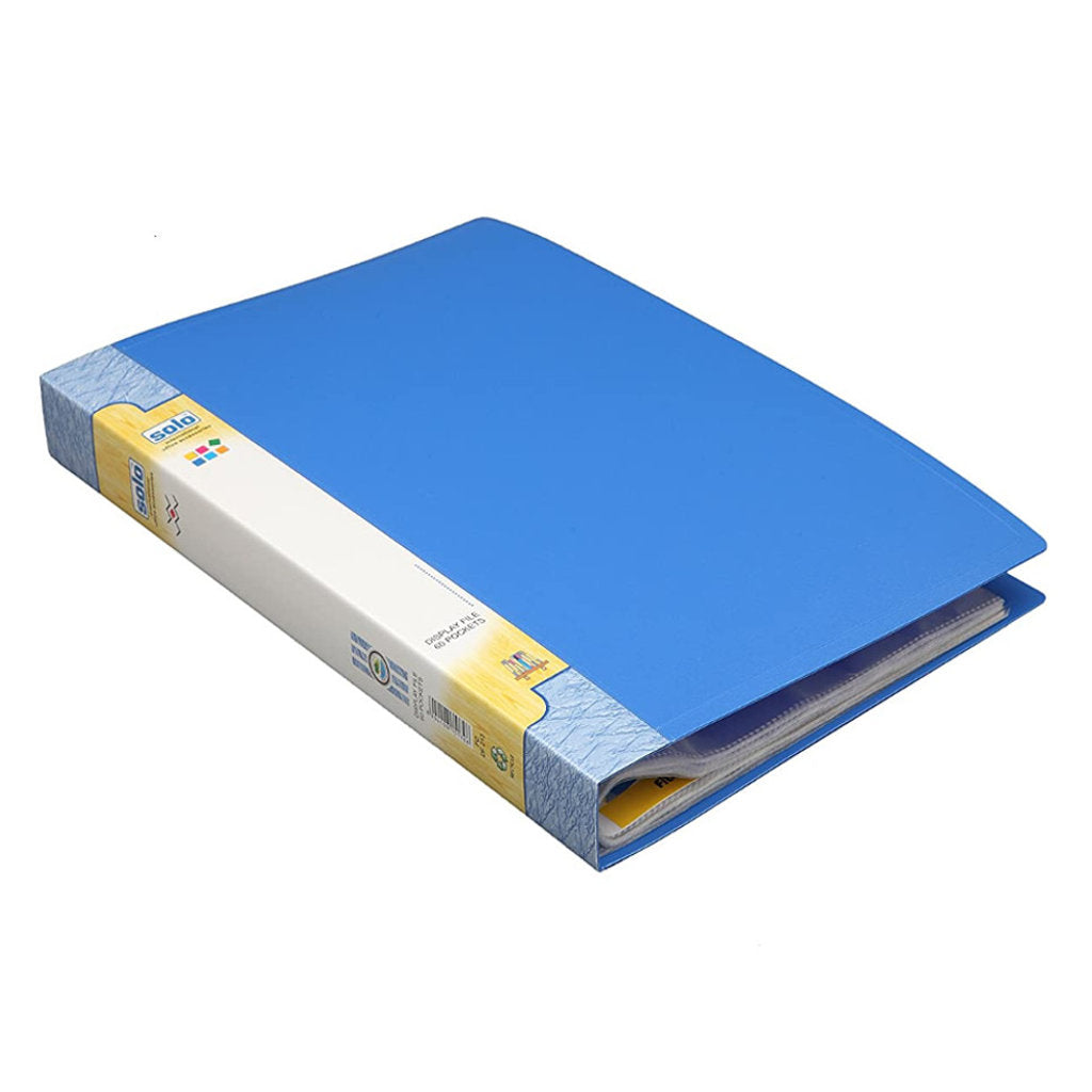 Solo Display File With 60 Pockets Blue F/C Size DF 213