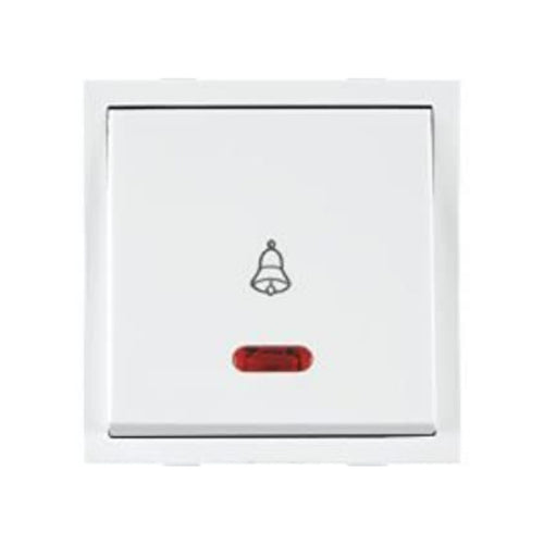 Anchor Roma Classic Dura Bell Push Switch with neon 10A White 30715 