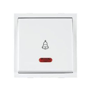 Anchor Roma Classic Dura Bell Push Switch with neon 10A White 30715 