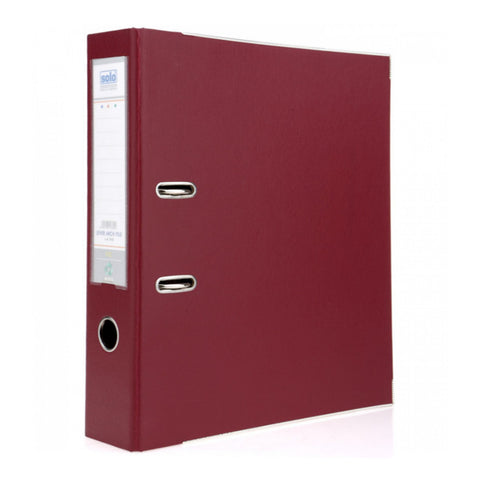 Solo Lever Arch File Burgundy 3 Inch Ring F/C Size LA 512 