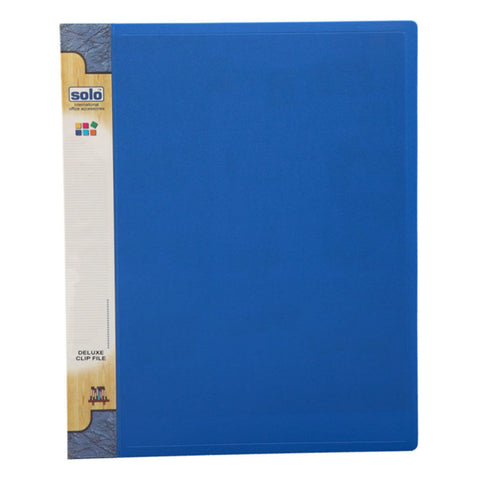 Solo Delux Clip File Blue A4 DC 101 