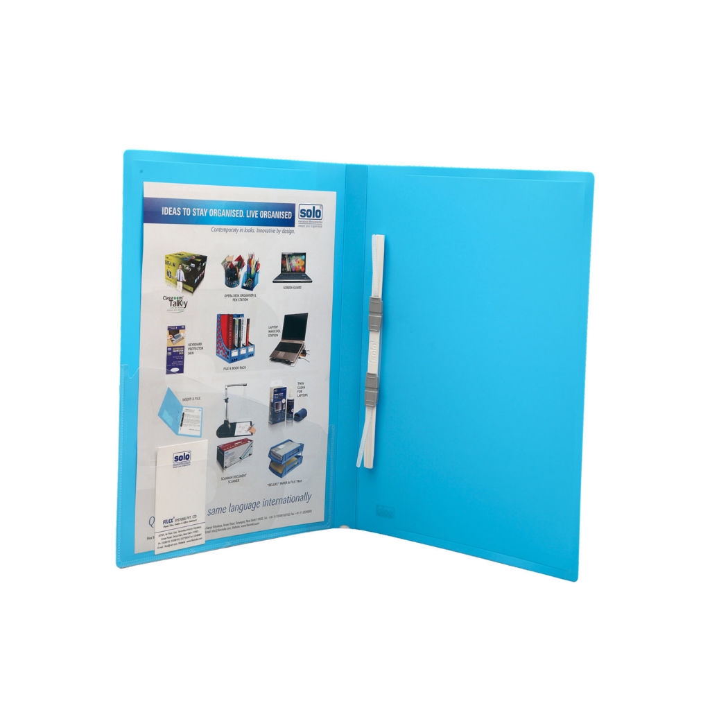 Solo Delux Clip File Blue A4 DC 101