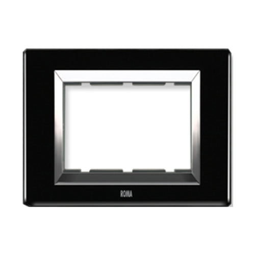 Anchor Roma Classic Vetro Glass Plates Space Black