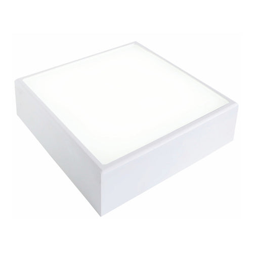 Ledlum LED Indoor Surface Mounted Light Square Flat Borderless Pearl White 16W LLS-061 