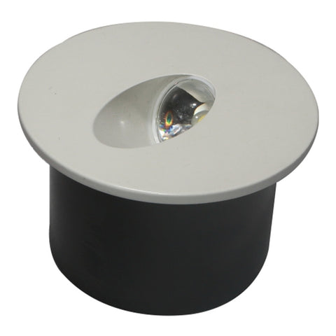 Ledlum LED Indoor Recessed Wall/Step Light Round 3W LLF-163 