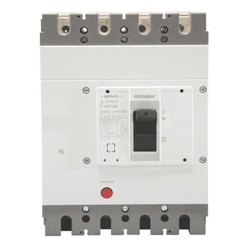 Indoasian Optium 1.0E 4Pole Moulded Case Circuit Breaker (MCCB) 10kA 16A - 125A 