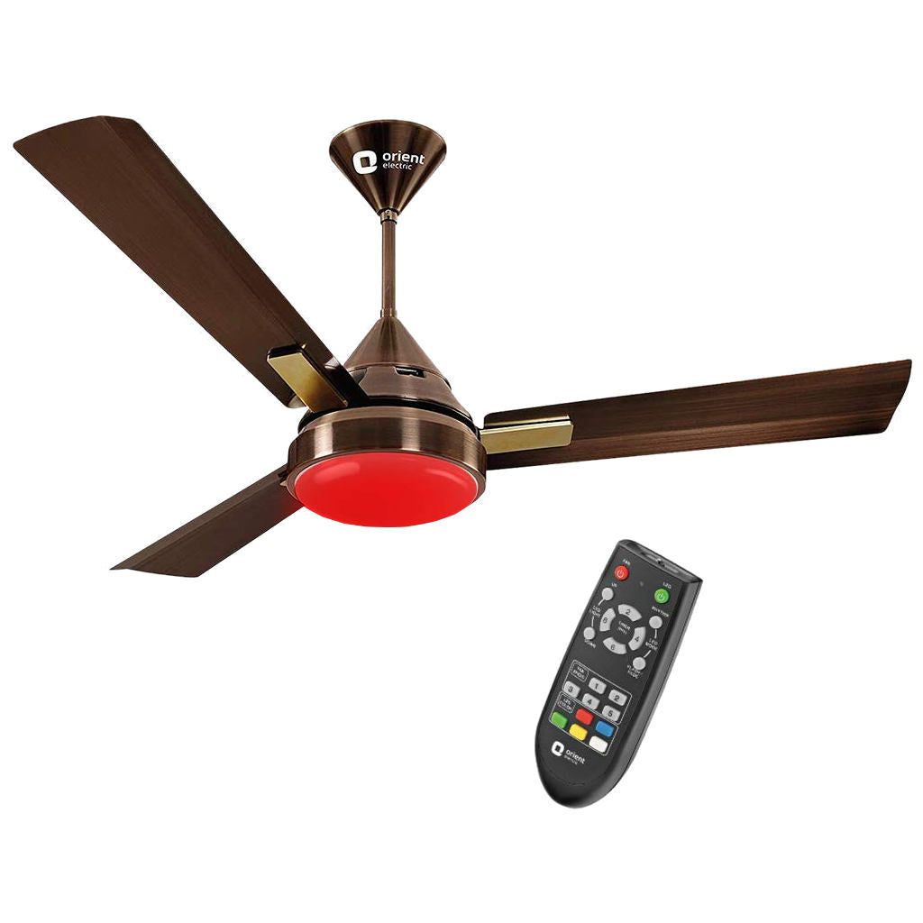 Orient Spectra Ceiling Fan With Remote 1200mm Antique Copper 