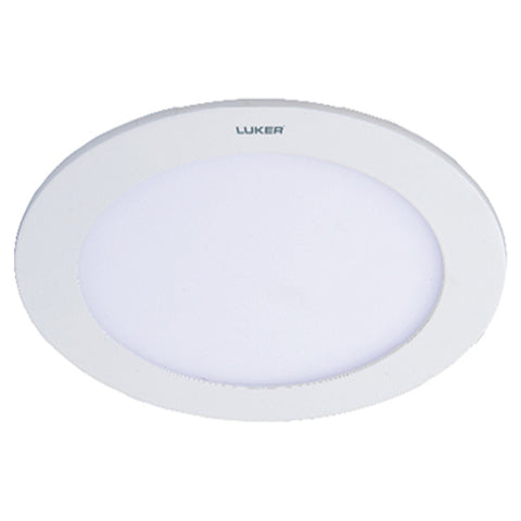 Luker Elegant Series LED Slim Panel Light 9W Round White LNPR09 