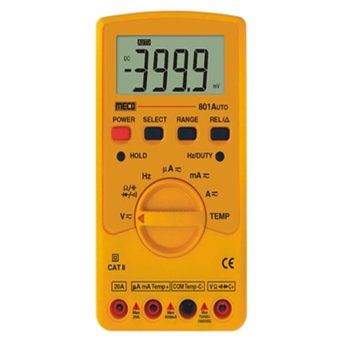 Meco Autoranging Digital Multimeter 3-3⁄4 Digit 4000 Count 801AUTO 