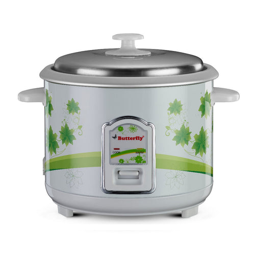 Butterfly Jade Electric Rice Cooker 1.8Litre White 