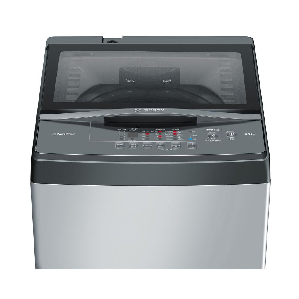 Bosch Top Loader Washing Machine 6.5kg Silver WOE654S2IN