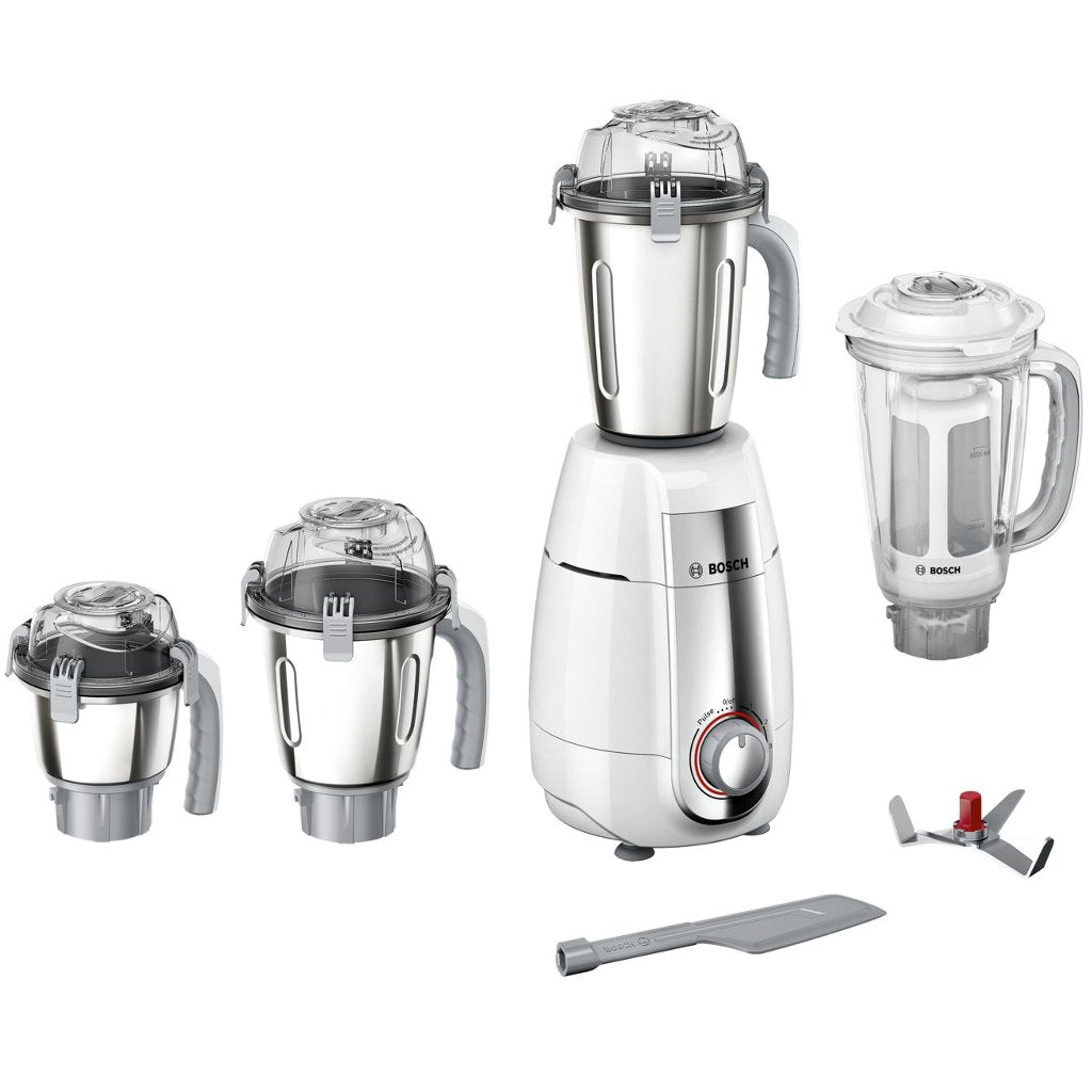 Bosch TrueMixx Style 4 Jars Mixer Grinder White 750W MGM6642WIN 