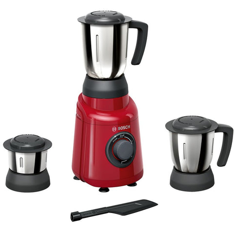 Bosch TrueMixx Joy 3 Jars Mixer Grinder Red 500W MGM2130RIN 