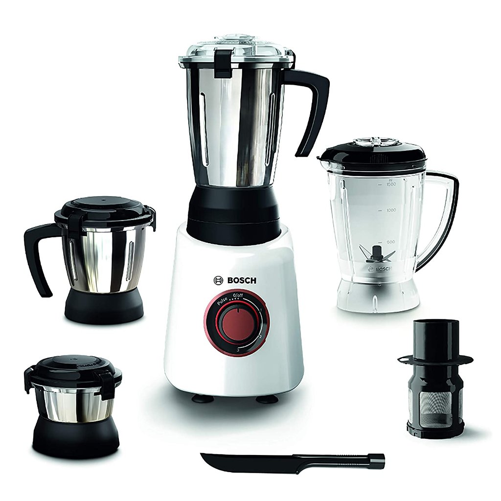 Bosch TrueMixx Bold 4 Jars Mixer Grinder 750W Black MGM6641WIN