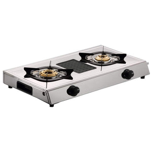 Butterfly Matchless Stainless Steel LPG Gas Stove 2Burner 