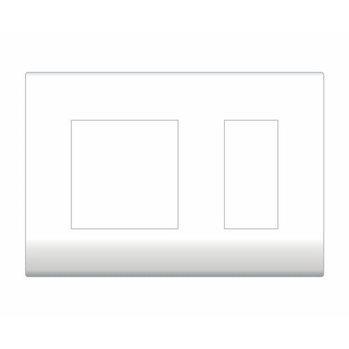 Lisha Cover Plate 16A 3X1 White 4089 