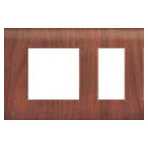 Lisha Cover Plate 16A 3X1 Dark Wood 4101 