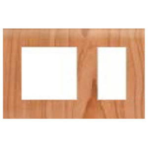 Lisha Cover Plate 16A 3X1 Light Wood 4102 