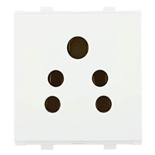 Fybros Wood-em Modular 2 In 1 Socket 6Amp White W10020 