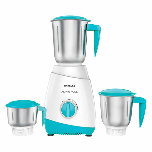 Havells Mixer Grinder Aspro Plus 3 Jar 500W GHFMGCYB050 