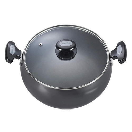 Prestige Hard Anodised Plus Sauce Pan 200mm With Glass Lid 30495 