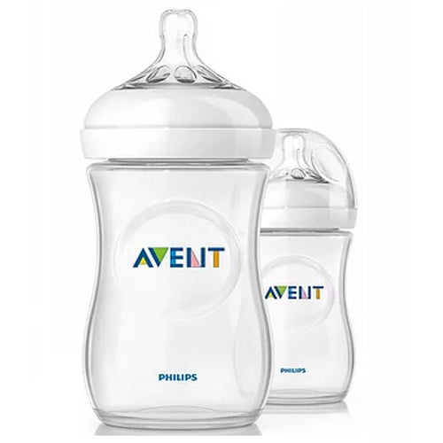 Philips Avent Natural Baby Feeding Bottle 260ml SCF033/20-Twin Pack 