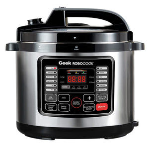 Geek Robocook Nuvo Electric Pressure Cooker 6 Litre Black 