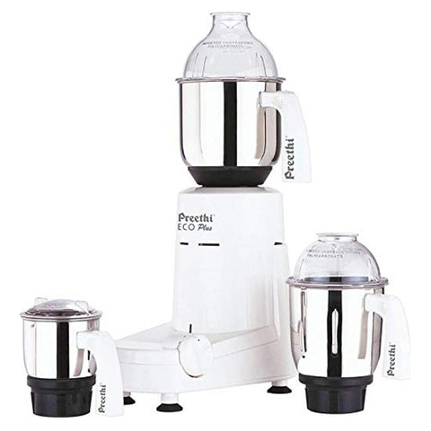 Preethi Eco Plus 110V 3 Jar Mixer Grinder 550W White  MG-138 