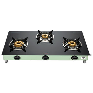 Preethi Sparkle Nature Glass Top Gas Stove 3 Burner GTS126 