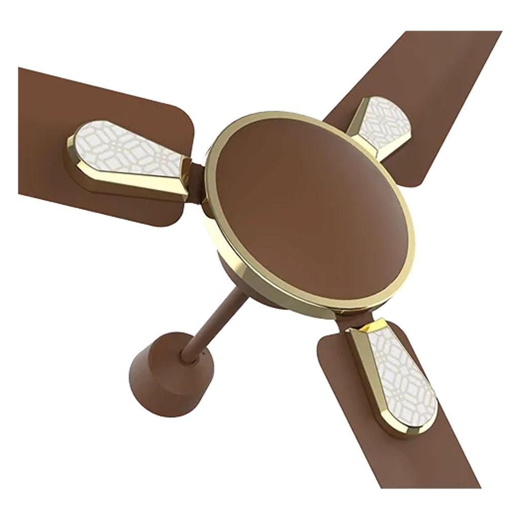 Crompton Energion Stylus Ceiling Fan With Remote 1200mm Toast Brown