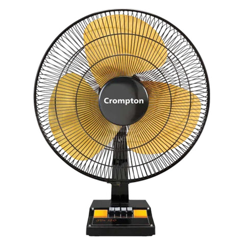 Crompton SDX Table Fan Black Gold 400mm 