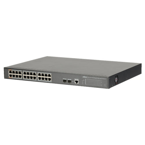 Dahua 24-Port PoE Gigabit Managed Switch DH-PFS4226-24GT-240 