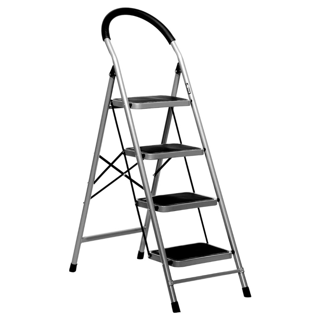 Nilkamal Stepper Ladder 4 Steps Black And Grey 