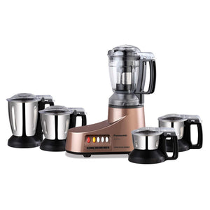 Panasonic Super Mixer Grinder With 5 Stainless Steel Jars 550W Bronze MX-AC560 