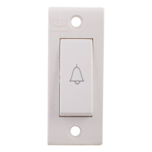 Anchor Penta PC Deluxe 6A Bell Push Switch White 14113 